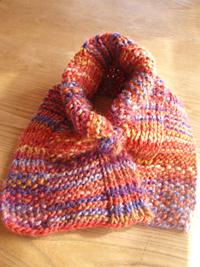 フランス毛糸&ldquo;アフリカ&rdquo;の肩掛けにもなるミニマフラー