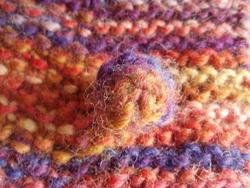 フランス毛糸&ldquo;アフリカ&rdquo;の肩掛けにもなるミニマフラー