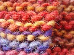 フランス毛糸のエスニック風帽子