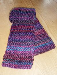 グラデーションカラーのプチマフラー