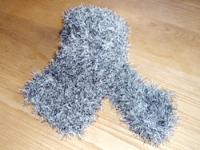 シルクのプチマフラー（黒）